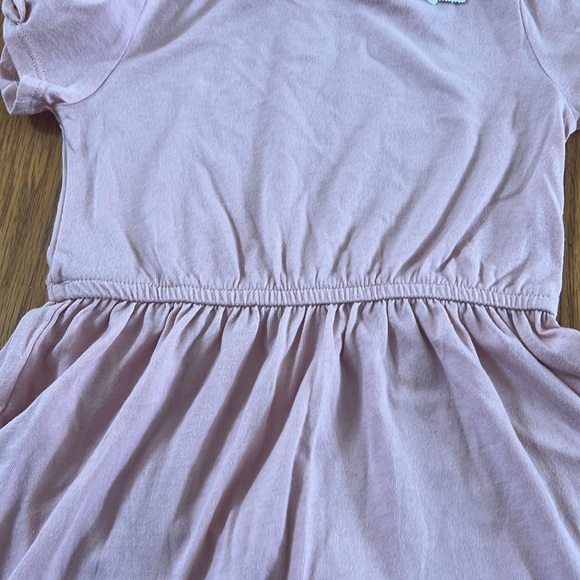 NWT Girls Gap Shortsleeved Blush Pink Dress (39-42 in/36-40lbs) - Picture 4 of 8